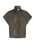 Leather Bluse